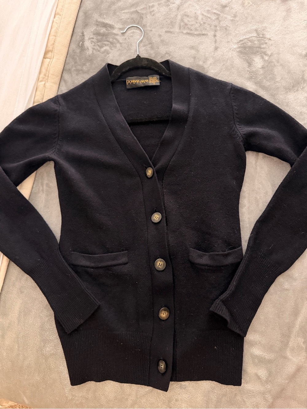 Vintage Donna Karan 100% wool cardigan